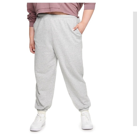 SO high rise lounge life oversized boyfriend jogger sweats gray fox heat… - Picture 2 of 16